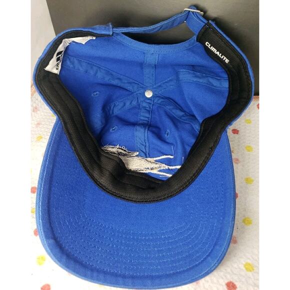 Adidas Carolina Panthers NFL Football Blue Strapback Hat OSFA Promo Cap NFC - Picture 5 of 7